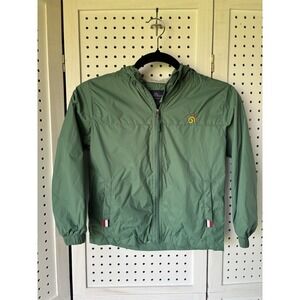 Kids Boys 5-6 Jingle Bongala Lined Full Zip Hooded Jacket Coat Green Windbreaker